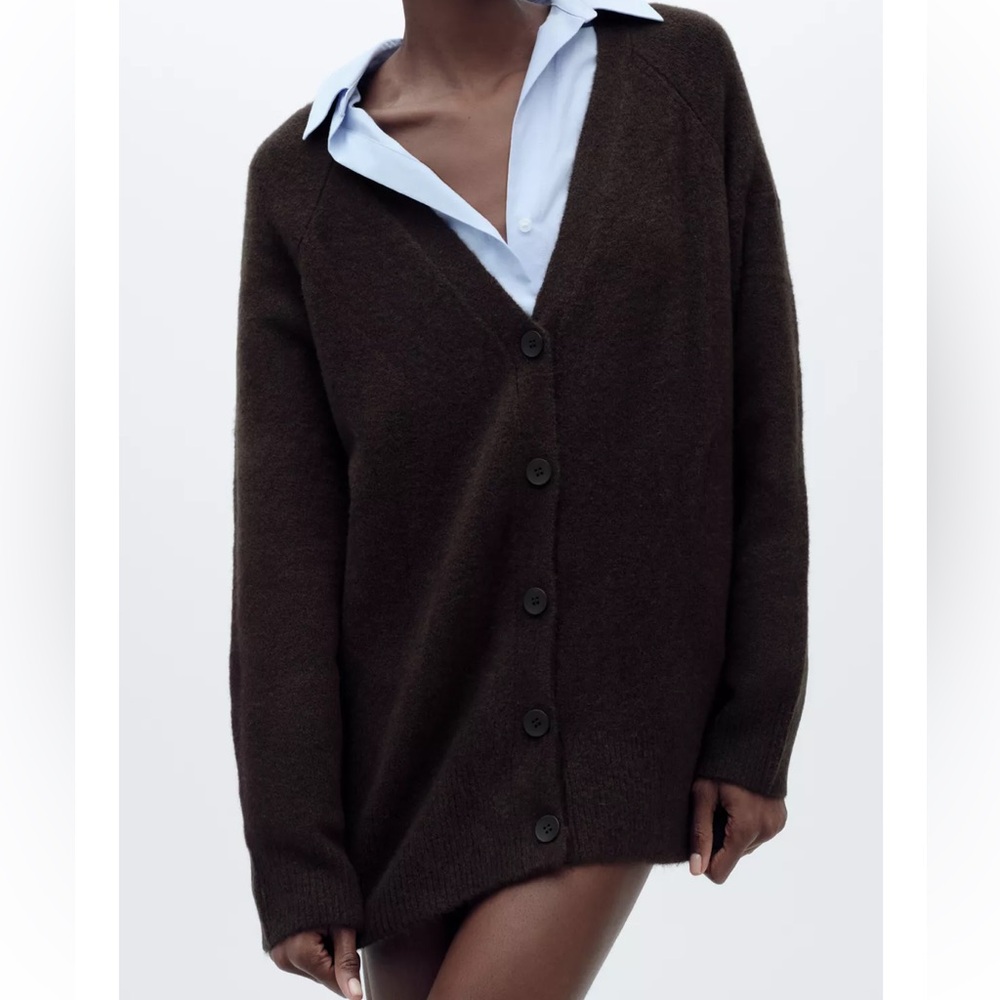 New With Tags ZARA Smooth Knit Soft Cardigan Large
